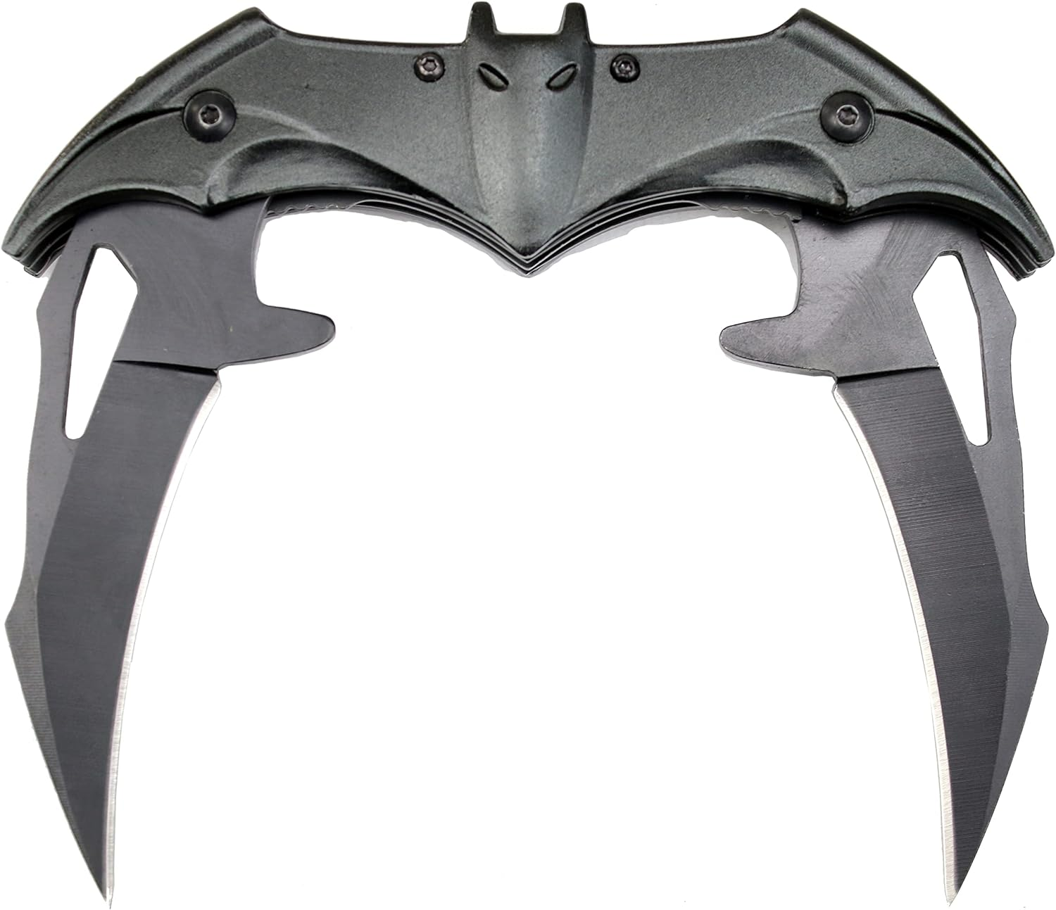 KII Black BAT Knife Twin 2 Blade Folding Knife (Dark Edition)