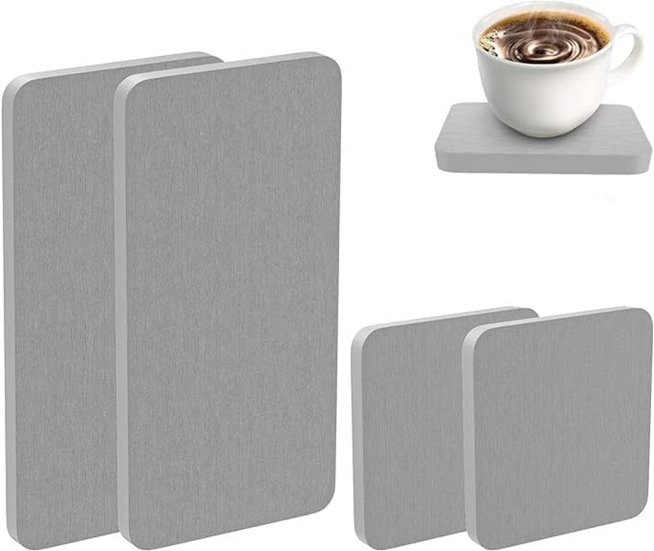 4Pcs Water Absorbent Diatomite Coasters, Kitchen Bathroom Sink Soap Holder Absorbent Stone Coasters Prevents Moisture Buildup, Dry Sink Organizer for Hand Soap & Cups Drinks Bottles, Plants