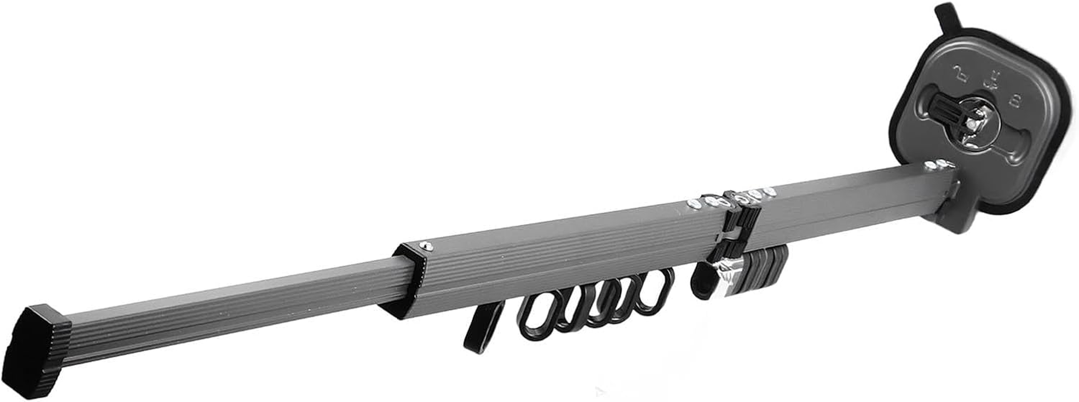 Omabeta 1PCS Double Fold Clothes Drying Rack Wall Mount with Strong Suction Cup, Space Saver Retractable Clothes Hanger Rack with 360 Rotation Lockable Buckle for Balcony Laundry Travel image number 3