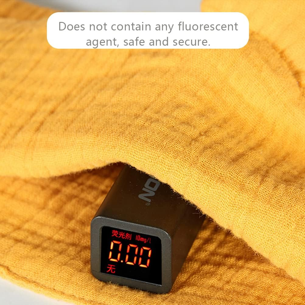 Organic Cotton Muslin Lovey Blanket, Organic Cotton Muslin Bunny Security Blanket Soft & Breathable Lovie Baby Gifts for Boys and Girls (Orange)