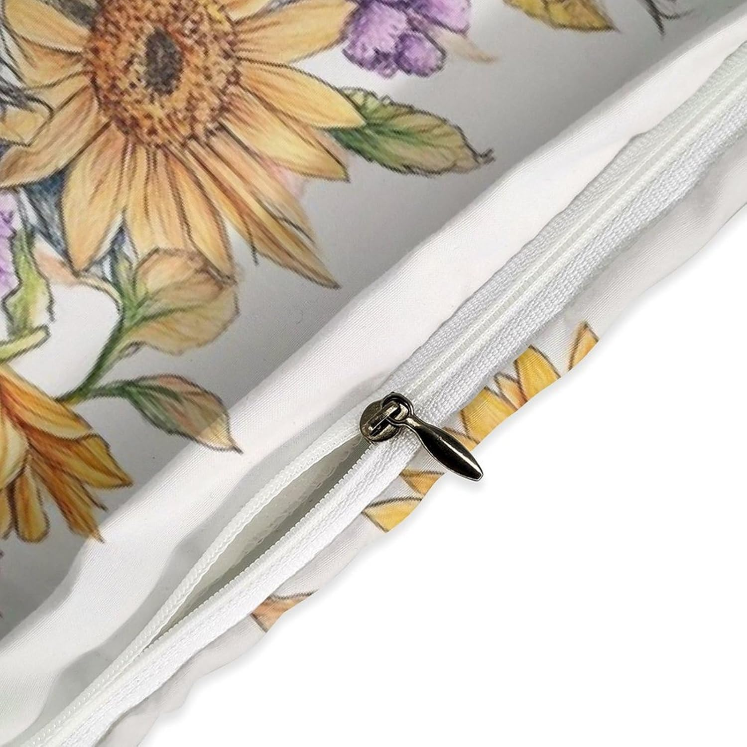 3Pcs Highland Cow Bedding Set Luxury 3D Printed Duvet Cover Sets with Pillowcase Sunflower Animal Quilt Covers Soft Microfiber Comforter Cover with Zipper,Queen（210X210Cm） image number 4