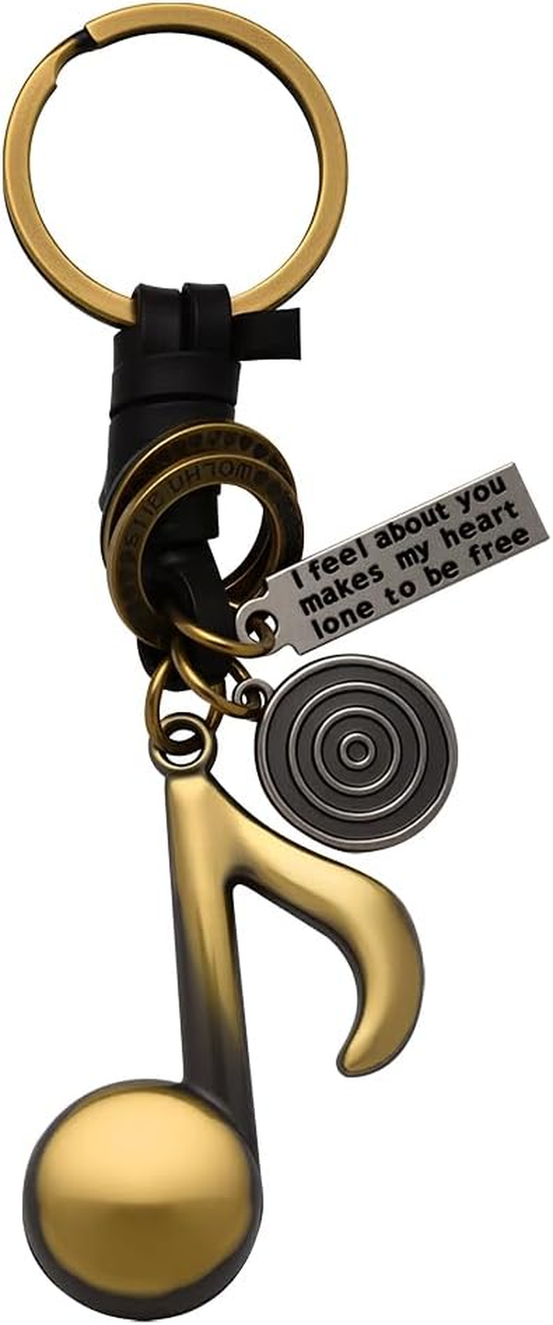 Music Note Keychain Gifts for Music Lovers Students Teachers Gifts for Graduation Christmas Birthday Gift Singers Musicians Key Rings Charms for Bags Wallet Handbags