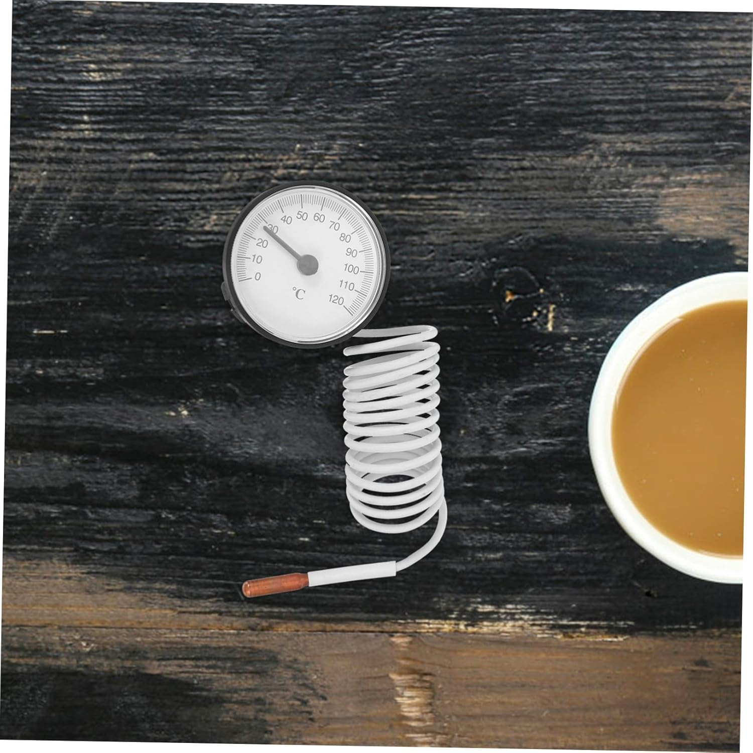 Alasum High Accuracy Analog Liquid Expansion Thermometer with Probe Tube - Indoor Temperature for Home Monitoring Kitchen Laboratory Use image number 1