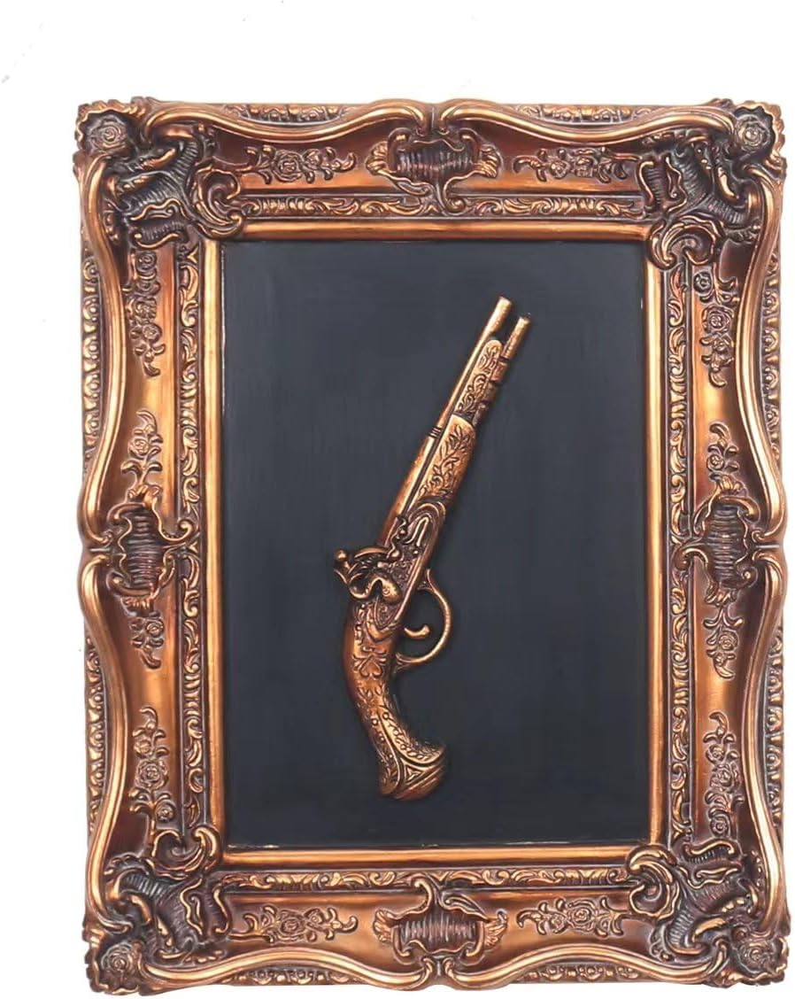 S-MANTIS Vintage Wall Sculpture,Antique Pediment,Hallway Wall Art, Hand Painted Wall Decoration with Embossed Intricate Spoon and Fork Design, Arched Aesthetic Room D&eacute;cor, Gallery, Unique Gift