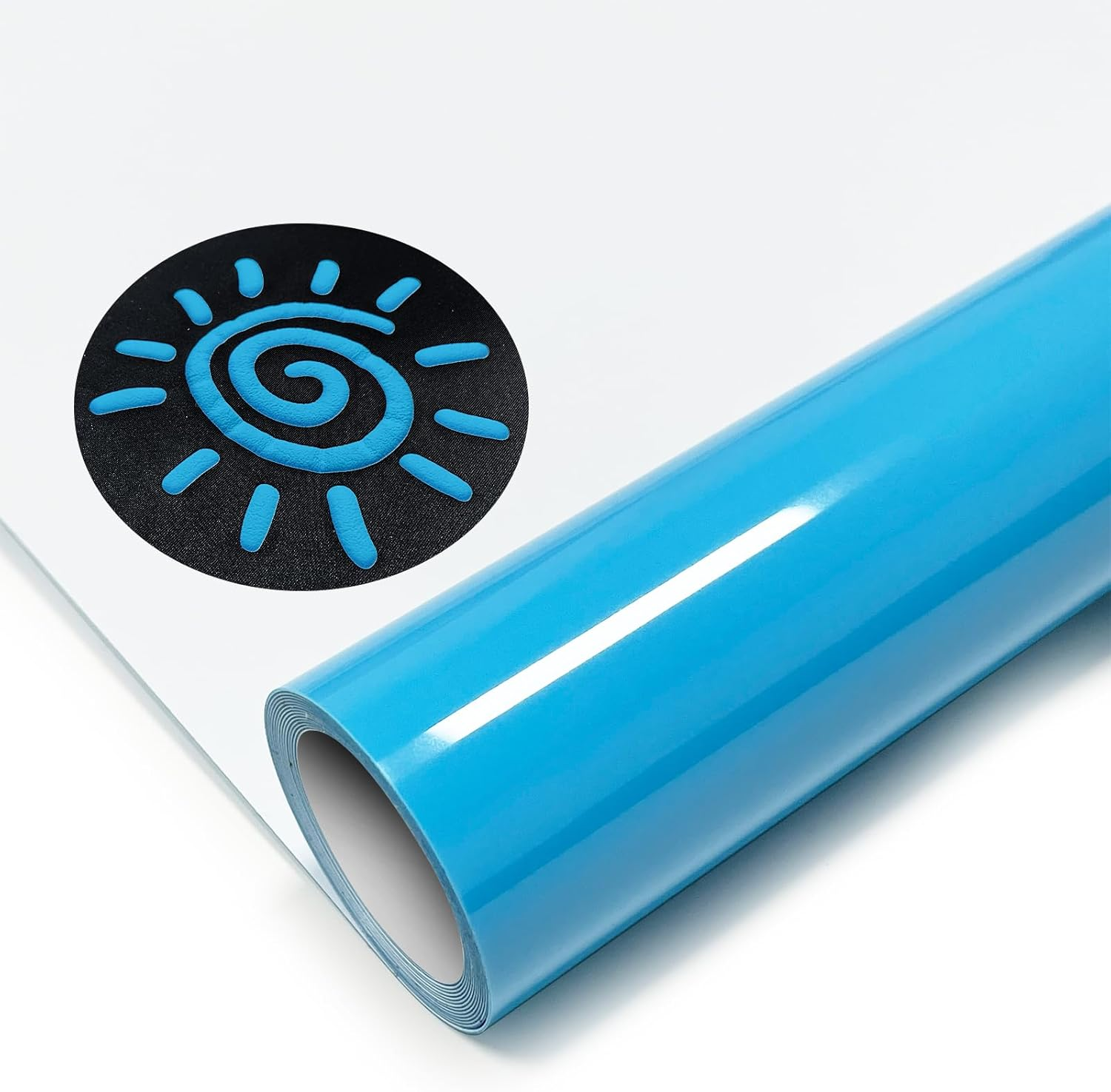 Merrymade White Puff Heat Transfer 3D 12" X 5 Ft for T-Shirt, Puff Iron on Rolls for Cutter Machine - Easy to Cut & Weed for Heat Vinyl Design (White)