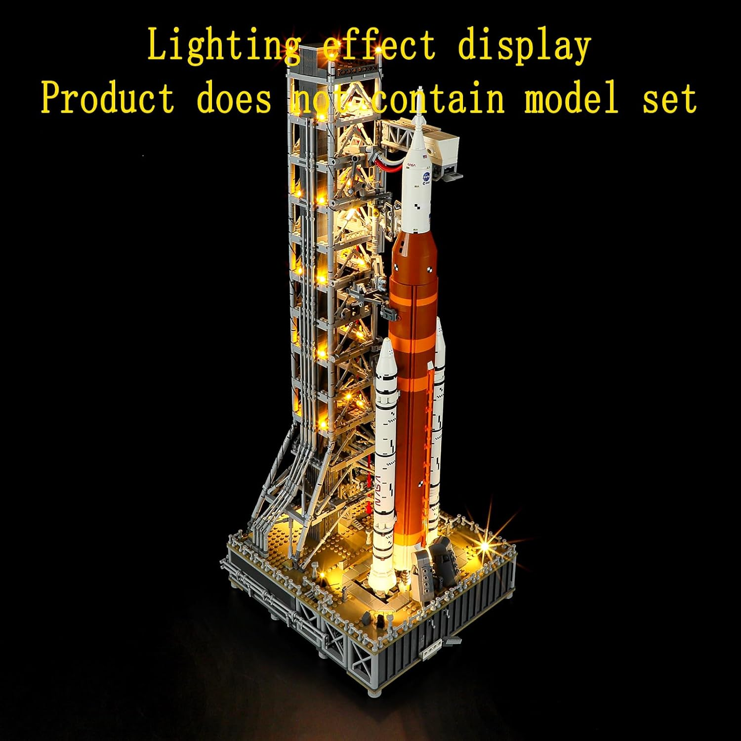 GEAMENT LED Light Kit Compatible with  NASA Artemis Space Launch System - Lighting Set for Icons 10341 (Model Set Not Included) image number 4