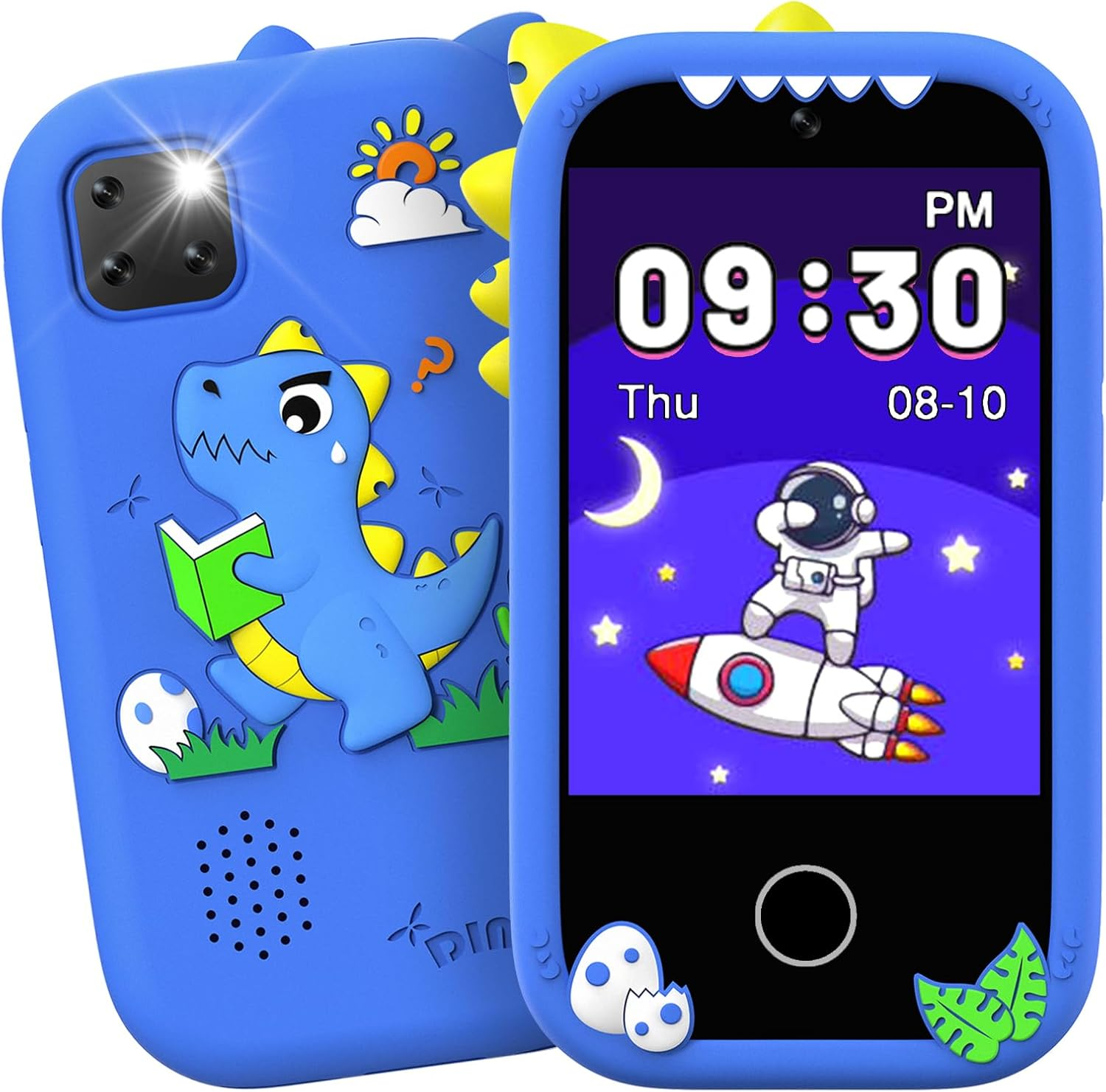 Mgaolo Kids Phone Smartphone Toy, 2.8" Touchscreen Smart Phone, Toddler Educational Learning Gift for Boys Girls Age 3-8, Games, Dual Cameras, Music Video Player, Christmas Birthday Present (Pink)