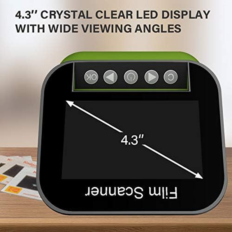 DIGITNOW Digital Film and Slide Scanner, Large 4.3 Inch TFT LCD Display, Converts 35Mm, 110 & 126 and Super 8 Films & 8Mm Film Negatives & Slides to 22 Megapixel JPEG Images image number 1