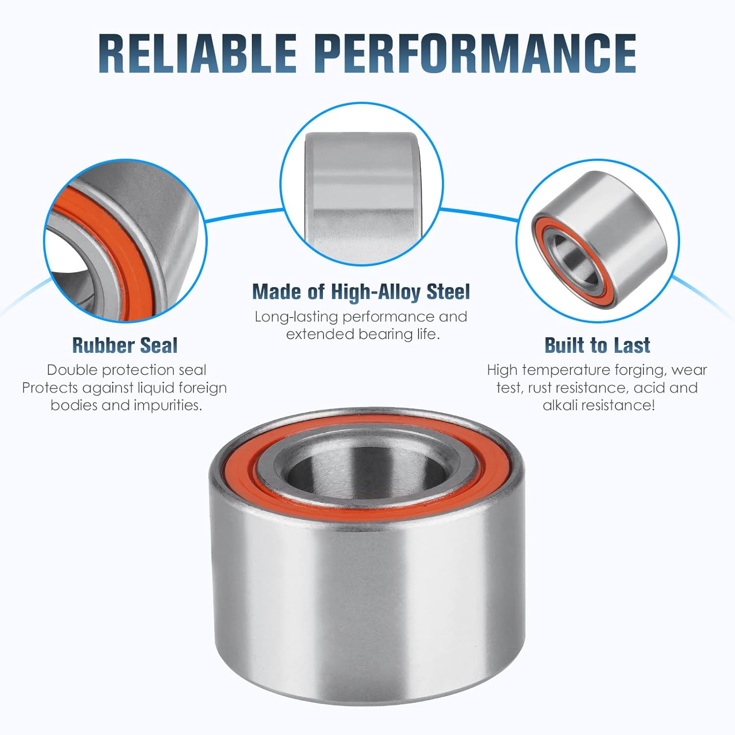 Youxmoto Front Rear Wheel Bearing for Can Am Outlander 400 450 500 570 800 1000 Max/Renegade /Maverick Trail /Defender HD 5 8 10 2005-2020 Bearing. 293350040, 705400088, 293350118, 293350150, 2Pcs image number 4