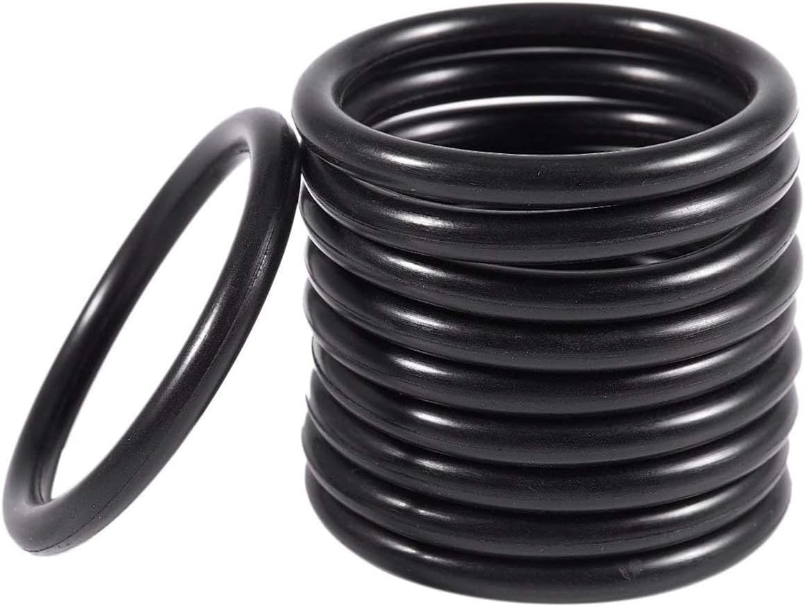 Lexziuo 10Pcs Metric O Rings, Black Nitrile Rubber Sealing Gaskets, 40Mm OD X 4Mm Thick,Oil-Resistant O-Ring Kit for Industrial, Plumbing, and Automotive Applications image number 6