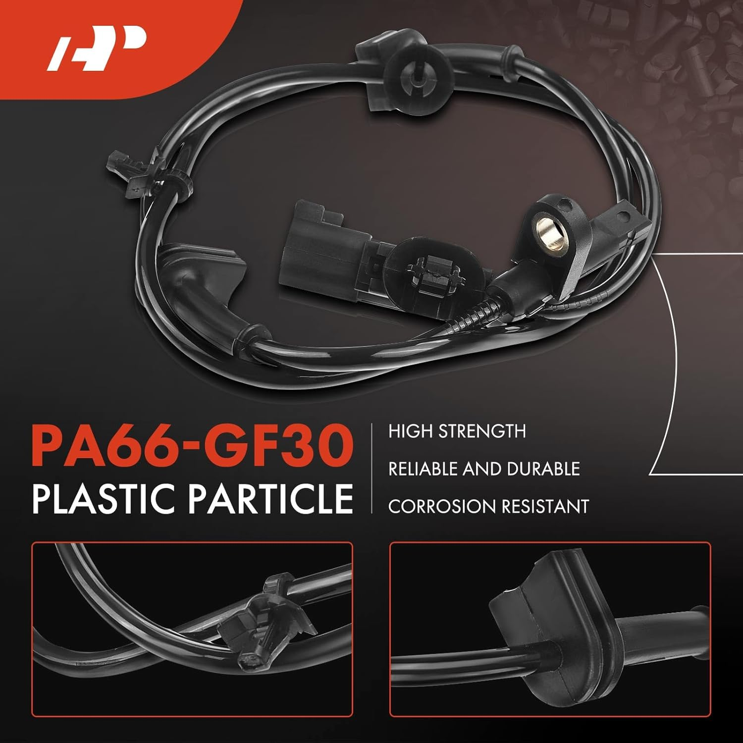 A-Premium Front Left or Right ABS Wheel Speed Sensor - Compatible with Ford Models - Fiesta 2011 2012 2013, Hatchback Sedan - Front Driver or Passenger Side, Replaces BE8Z2C204B, BE8Z-2C204-B image number 3