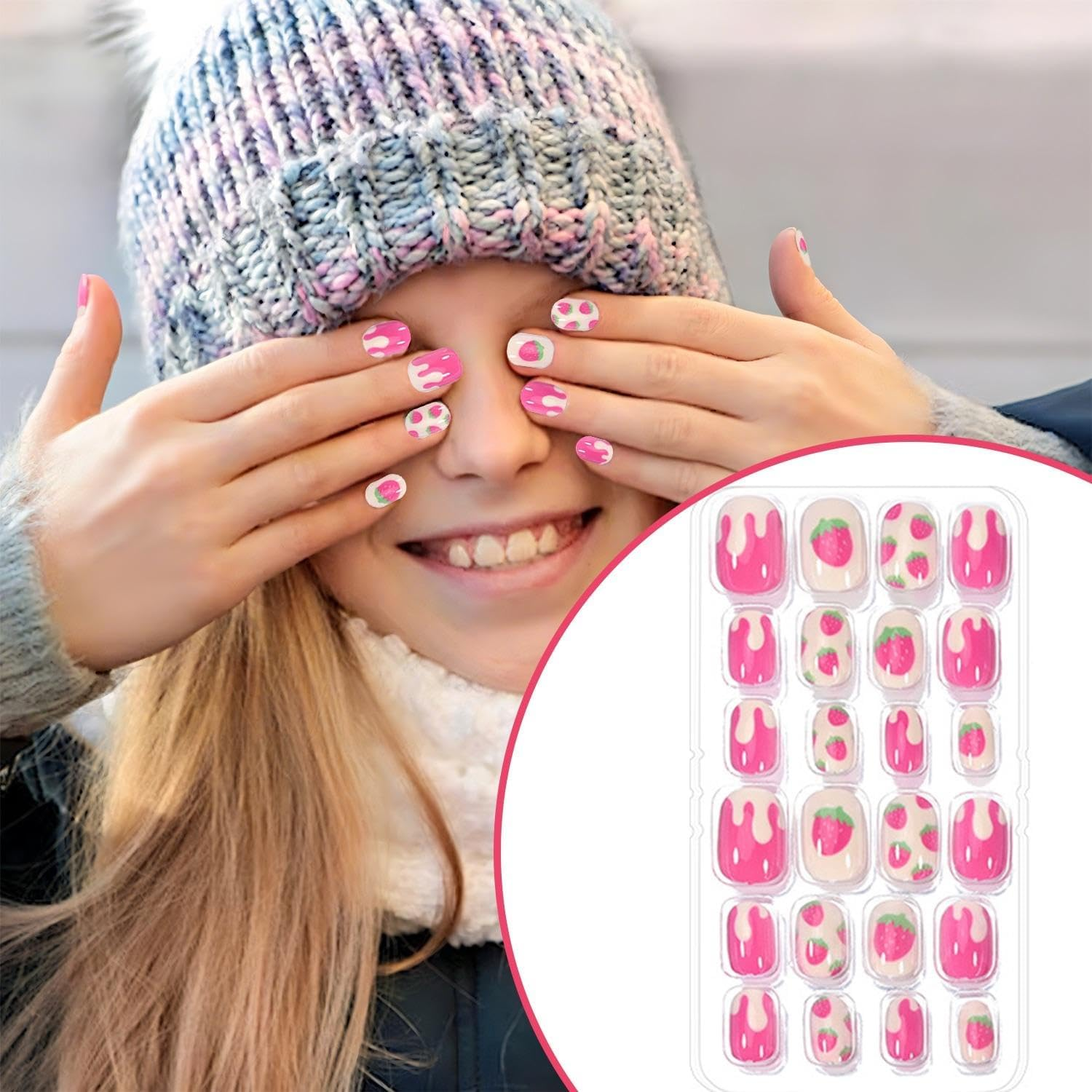 192 Children'S Nail Art Stains, Cartoon Pattern Design, DIY Nail Accessories, Cute Nail Decoration (With Glue Stickers, Nail Rub Strips) image number 3