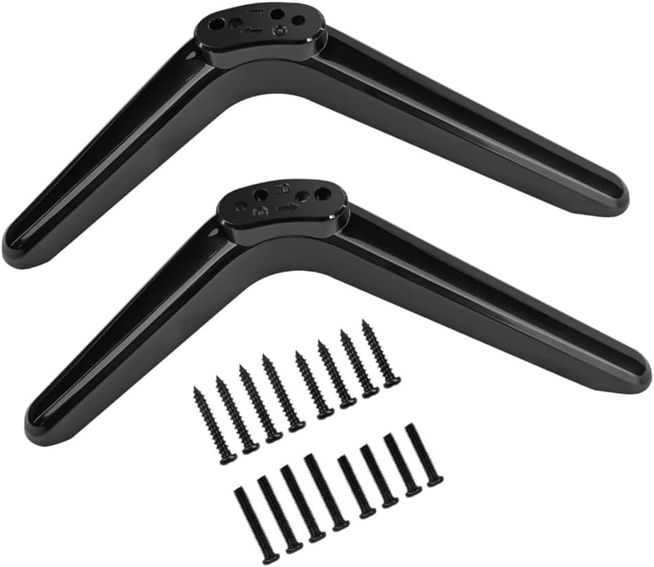 Universal TV Base Stand, TV Stand Tabletop Holder for 32 to 55 Inch Fittings Universal Replacement TV Base Pedestal Feet Mount for LCD Flat Screen TV, Easy to Install image number 1