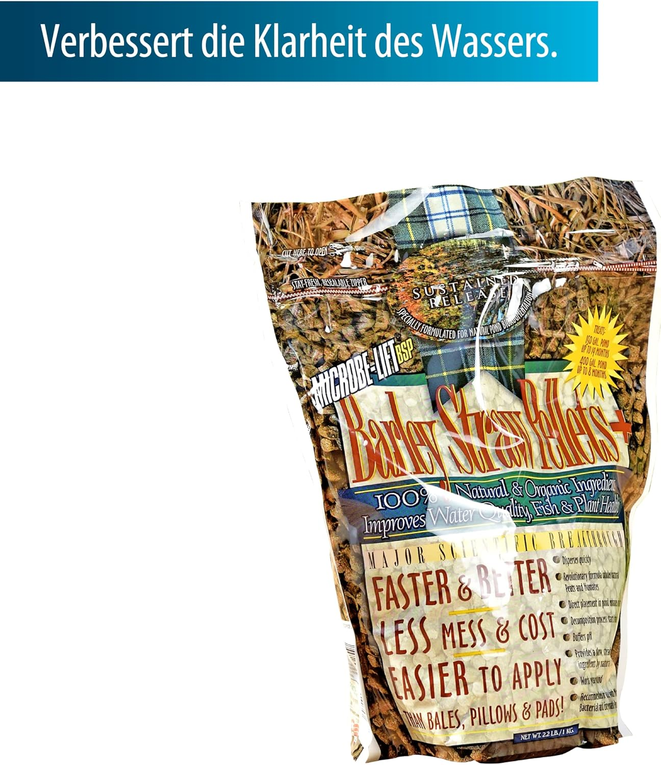 Microbelift Barley Straw Pellets 1 Kg image number 4