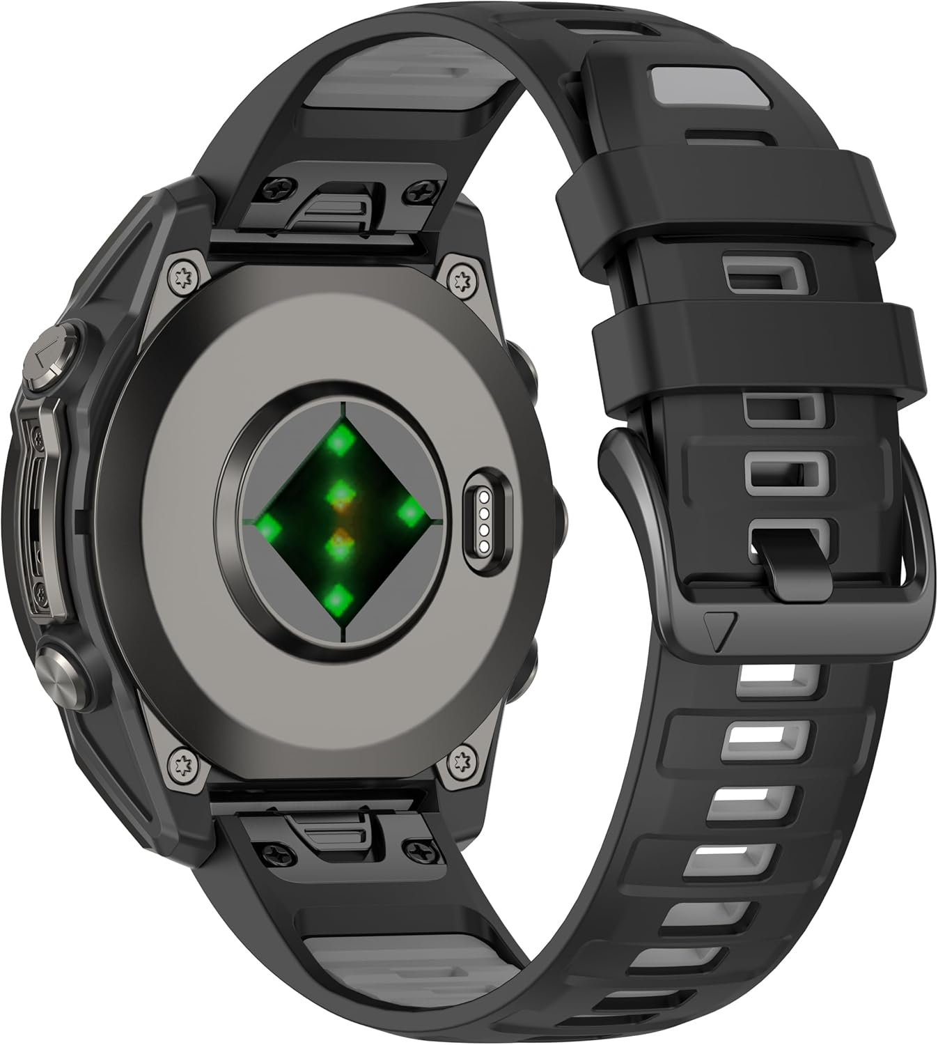 Compatible with Garmin Fenix 8 AMOLED 47Mm Silicone Watch Band/Fenix 7 Pro/7/6 Pro/6/5 Plus/5,Quick-Fit 22Mm Strap for Fenix E/Forerunner965 955/Descent G1/Approach S60 S62/Epix Pro 47Mm