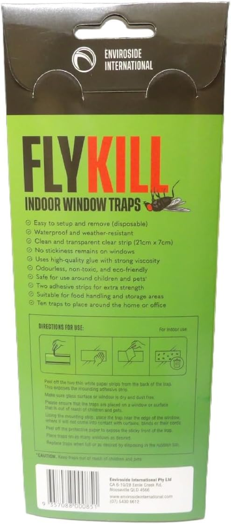 Fly Traps Stickers for Indoor Window, 10 Pack, Traps All Common Flying Insects, Eco Friendly, Poison Free Ready to Use, Bait Free, Non-Toxic & Odourless, No Sticky Residue on Windows, Waterproof image number 1