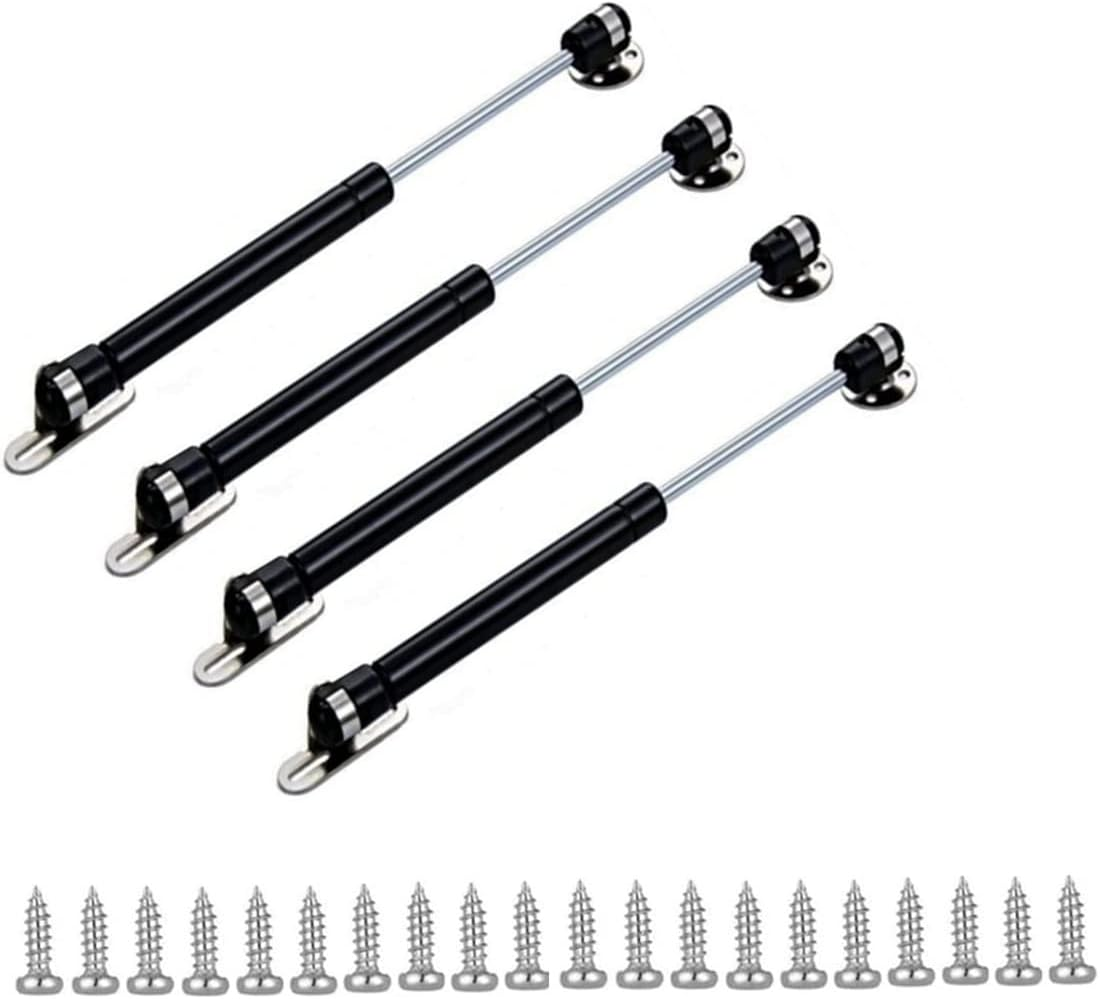 20N/4.4Lb Gas Struts 6 Inch Gas Struts Lift Supports Gas Spring Lid Support Gas Props/Shocks,Black 4 Pcs image number 1