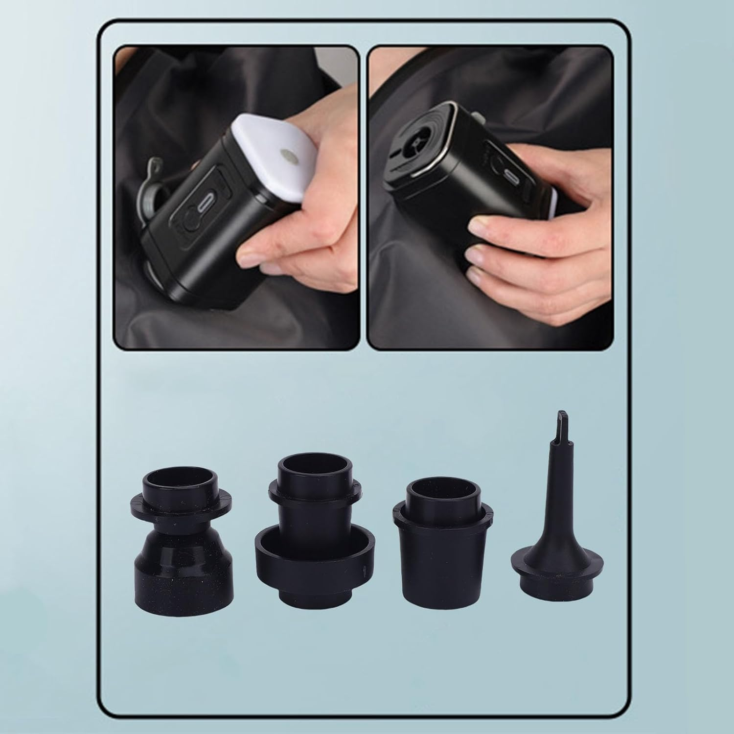 Sorandy Vacuum Backpack, 36-55L Expandable Vacpack Backpack Vacuum Compression Bag with Pump, Space Saver Bags for Travel, Camping, Dry Wet Separation (Black) - Green image number 2