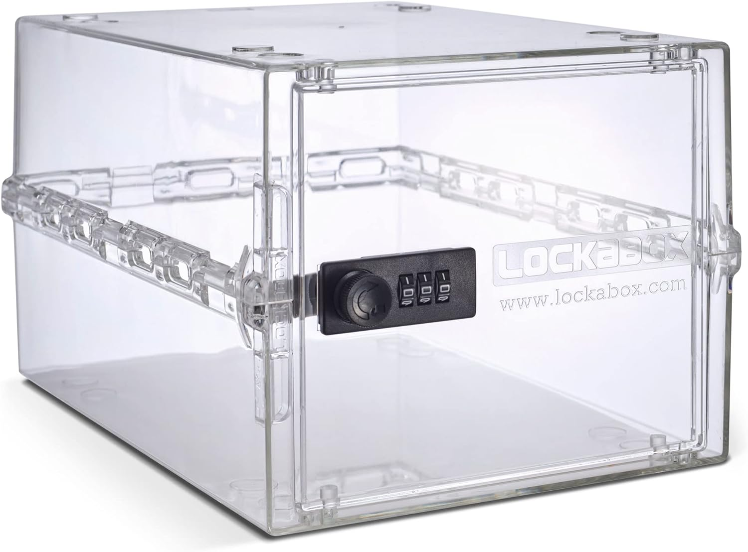 Lockabox One&trade; | Compact and Hygienic Lockable Box for Food, Medicine, Tech and Home Safety (Crystal) image number 2