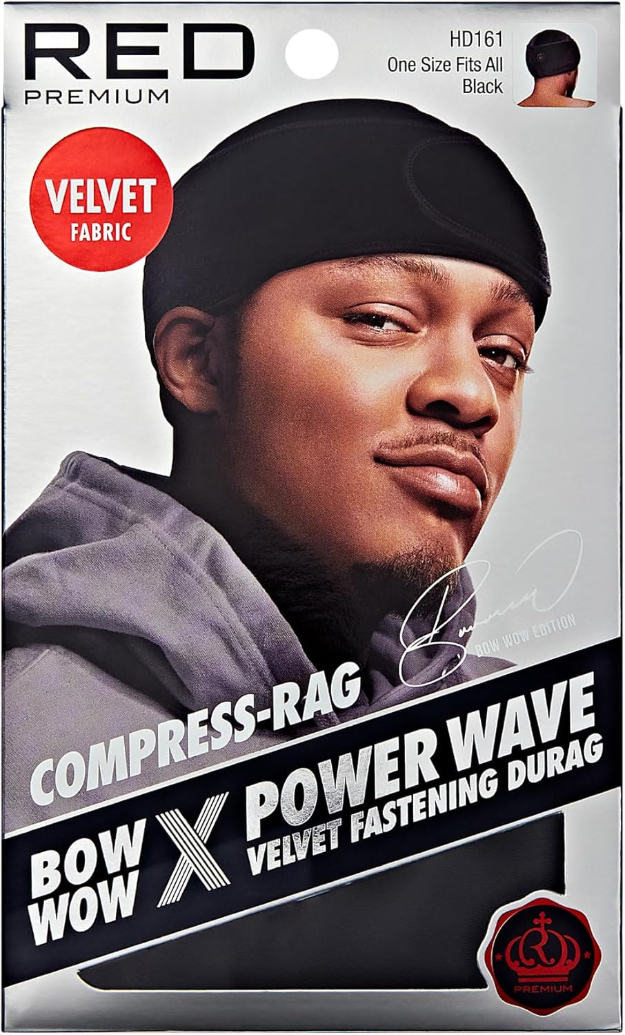 Red Premium Bow Wow Power Wave Compression Durag image number 4