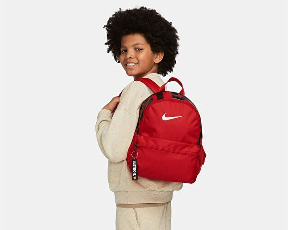 Nike Brasilia Just Do It Backpack (Mini) Red image number 1