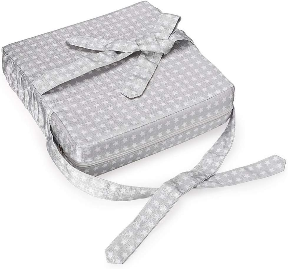 TOYANDONA Dining Chair Heightening Cushion Toddler Thick Chair Booster Seat Pads Mat for Baby Kids Children Silver - Blue image number 3