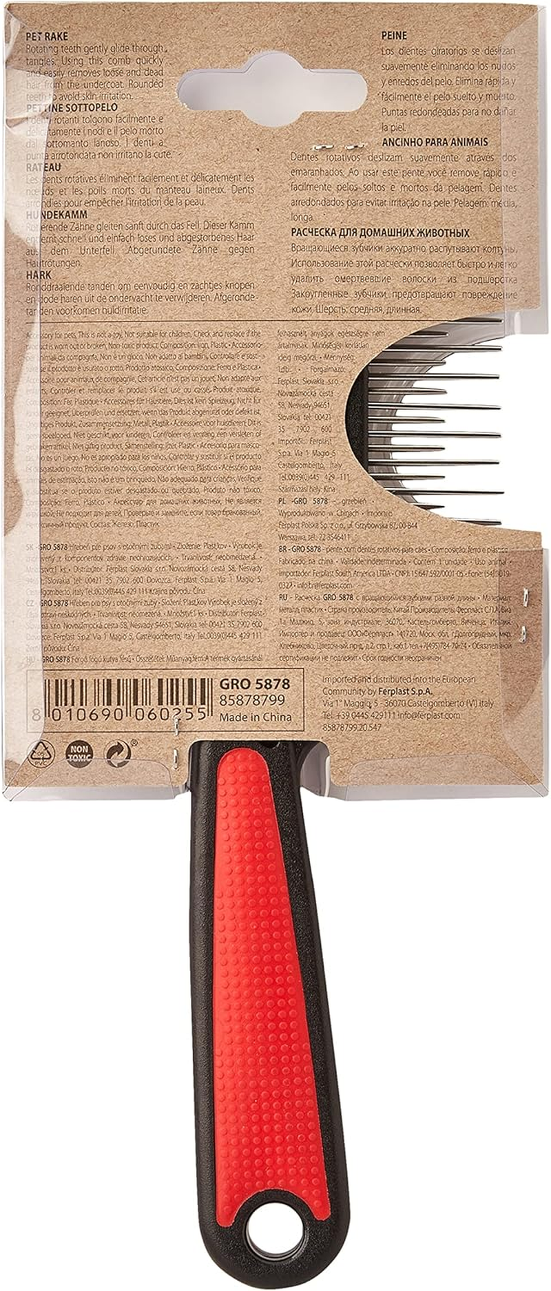 Ferplast Steel Comb with Rotating Teeth image number 2