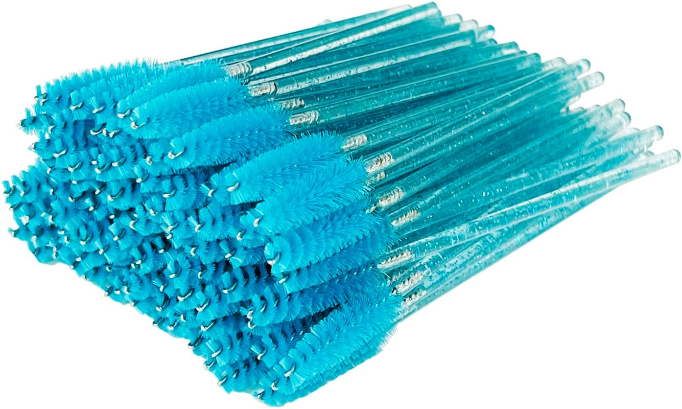 100Pcs Disposable Eyelash Brushes Mascara Wands Eyebrow Brush Makeup Brush Tool (Black)