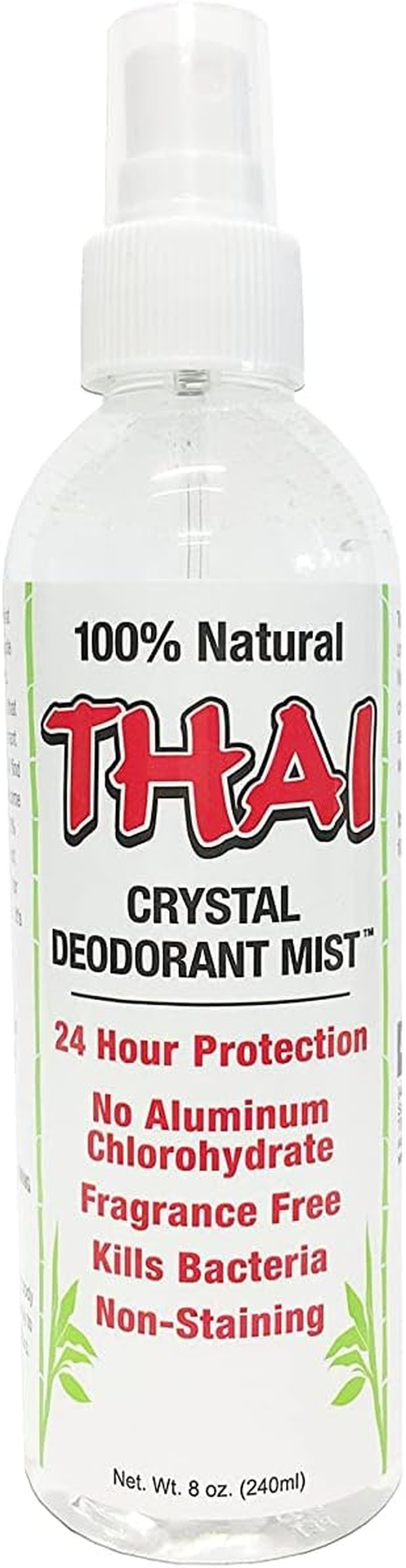 Thai Deodorant Stone - Thai Crystal Mist Pump Deodorant - 8 Fl. Oz.