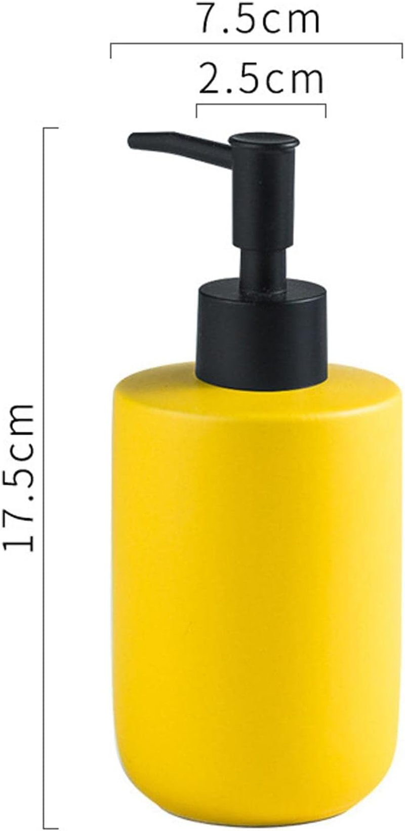 Amagogo Liquid Container with Pump, Soap Dispenser Bottle for Various Settings, Yellow, as Described - Yellow image number 3