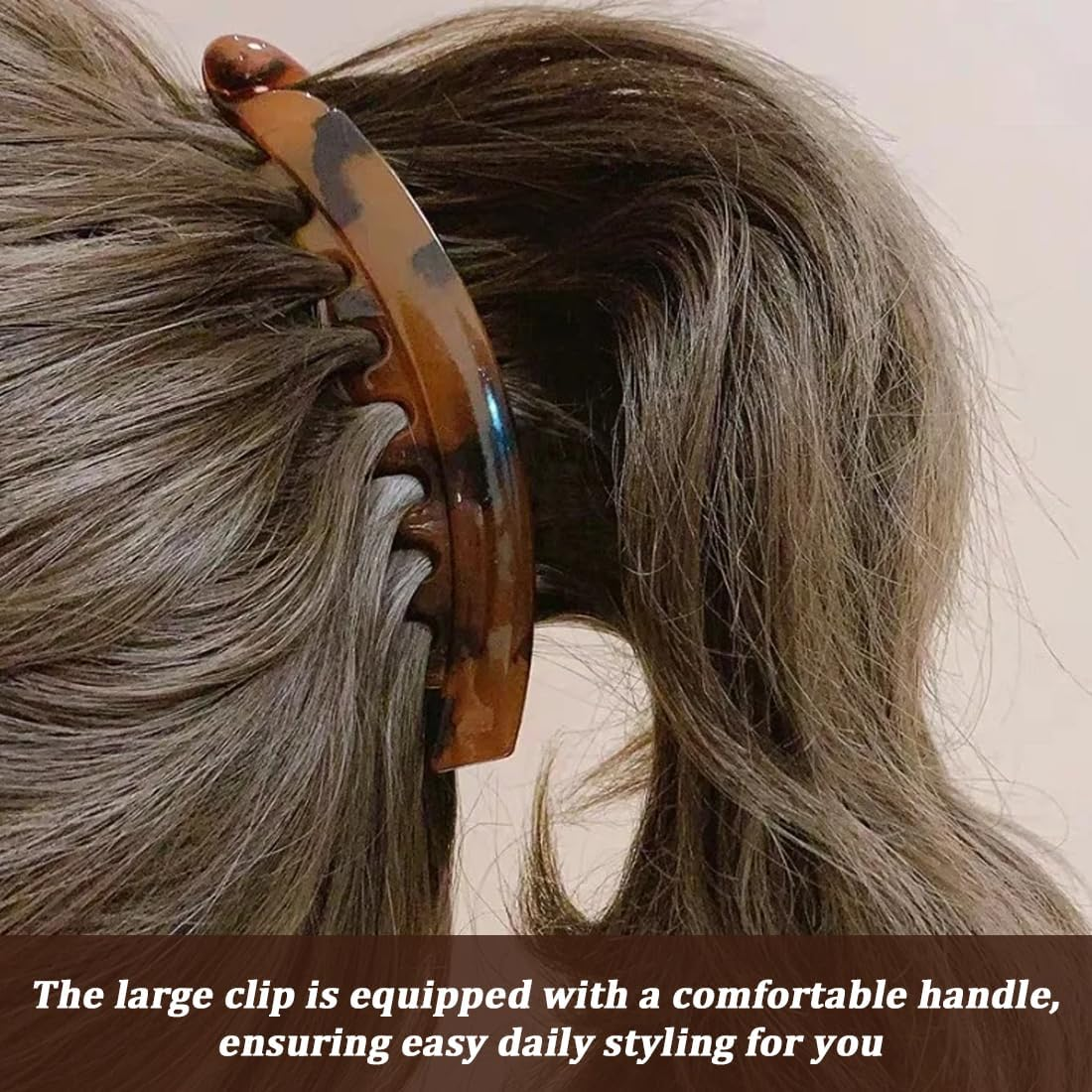 Banana Hair Clips for Women, Pack of 6, Non-Slip Ponytail Holder Clip, Large Banana Clip, Colourful Banana Clip, Banana Hair Clips for Women, Girls, Thick Medium Hair image number 5