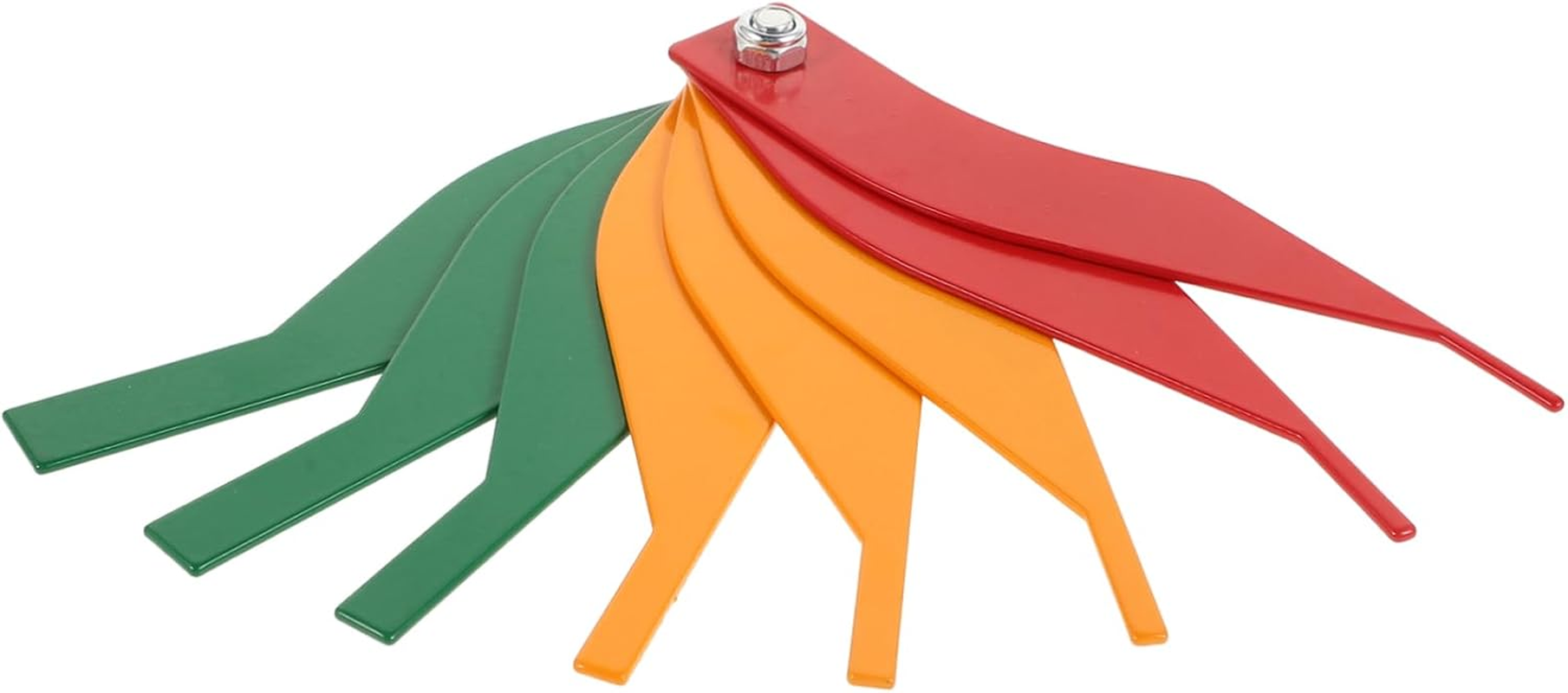 Generic 1 Set Automotive Measuring Tools Brake Pads Brake Drum Measuring Tool Brake Thickness Gauge Brake Tools Brake Fluid Test Strips Brake Lining Thickness Gauge Brake Pad Gauge Steel image number 6