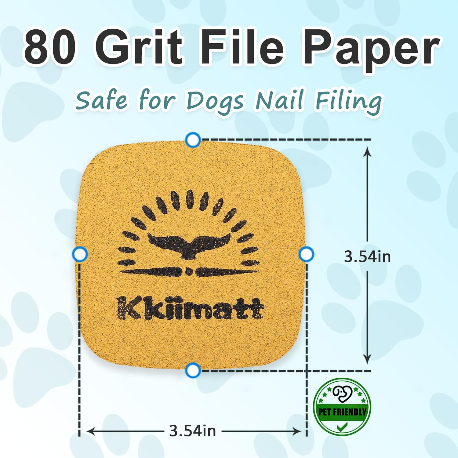 Dog Nail File Enrichment Toy, Slow/Interactive Feeder, Replacement Scratching Pad Refills, Nail Sandpaper on Treat Dispenser Puzzle, Pet Nail File Paper with Scratching Mat for Dogs