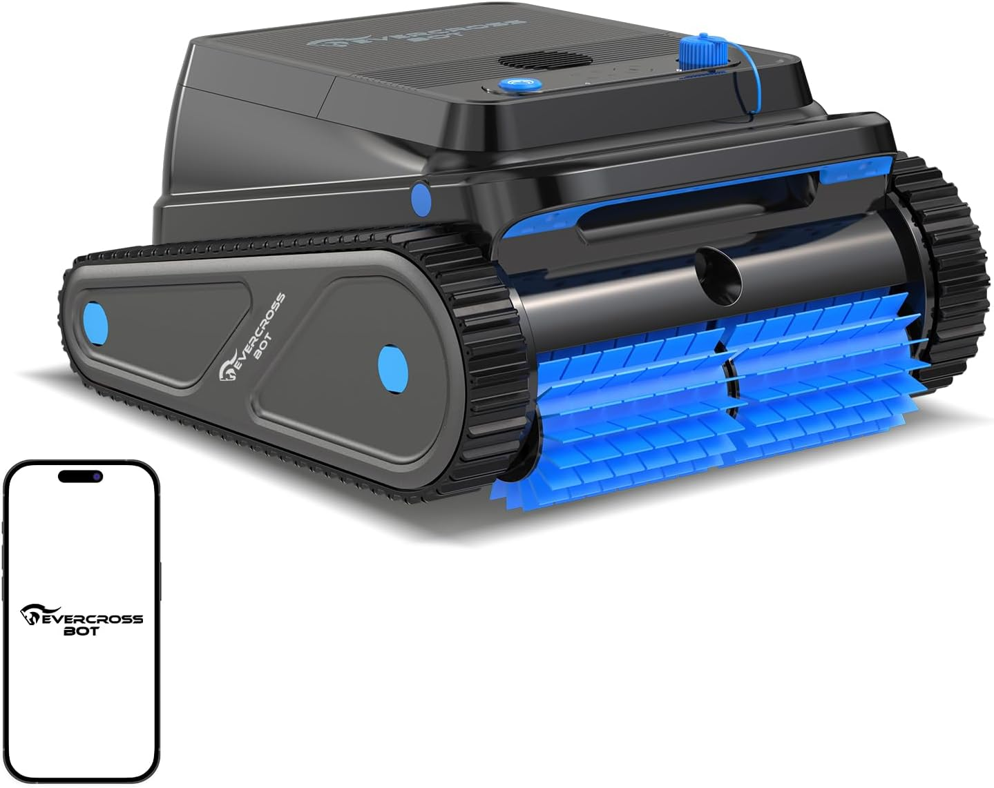 U8 Cordless Robotic Pool Cleaner, Automatic Route Planning and Docking, Four Cleaning Modes-Floor/Wall/Waterline/Auto with App Control, 120 Mins Lasting, Ideal for Pools up to 200㎡