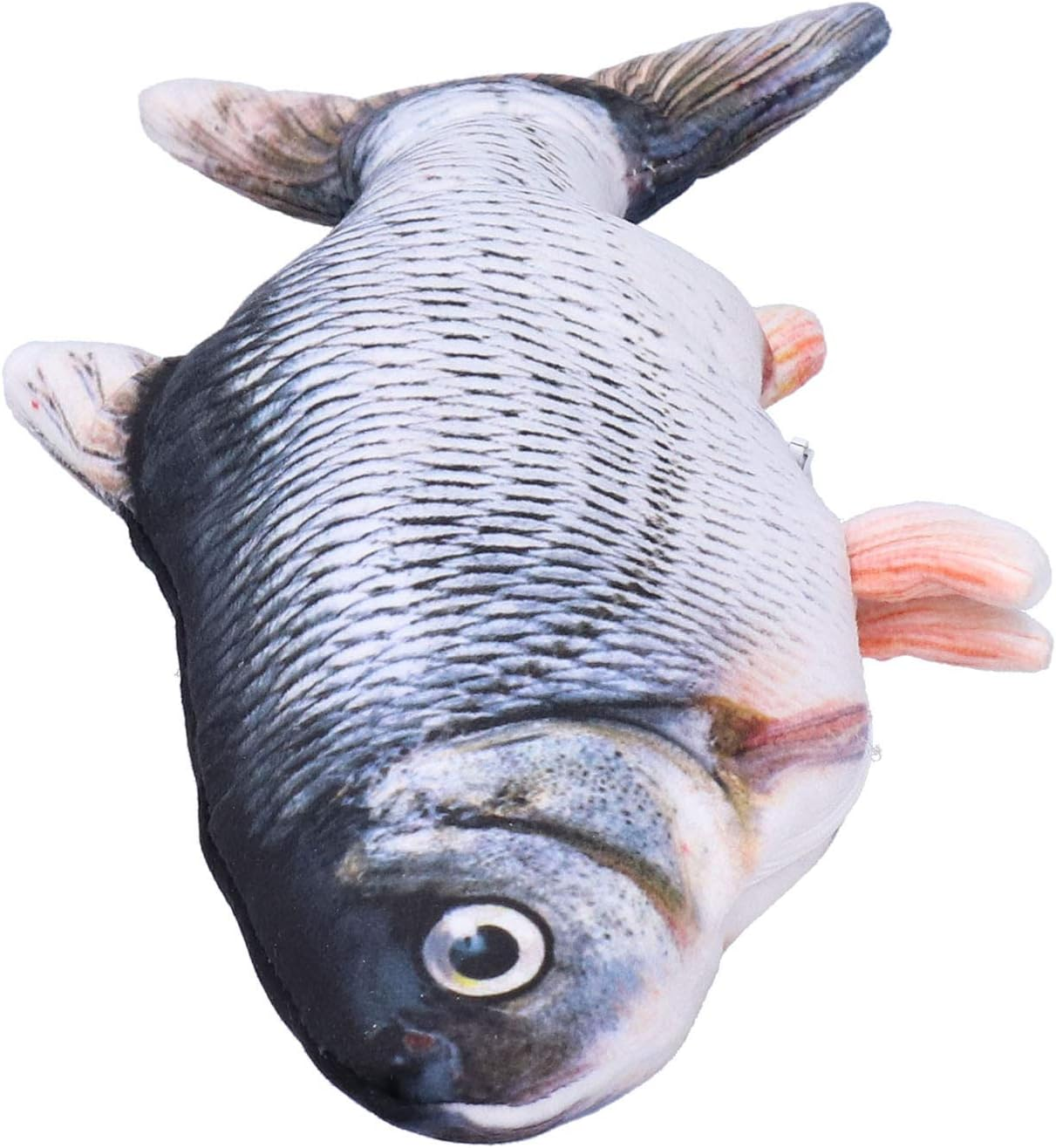 Electric Flopping Fish, Bite‑Resistant Fish Catnip Toys Flopping Fish Cat Toy Durable Cat Kicker Fish Toy for Pet for Activity(Crucian Carp USB Charging) image number 1