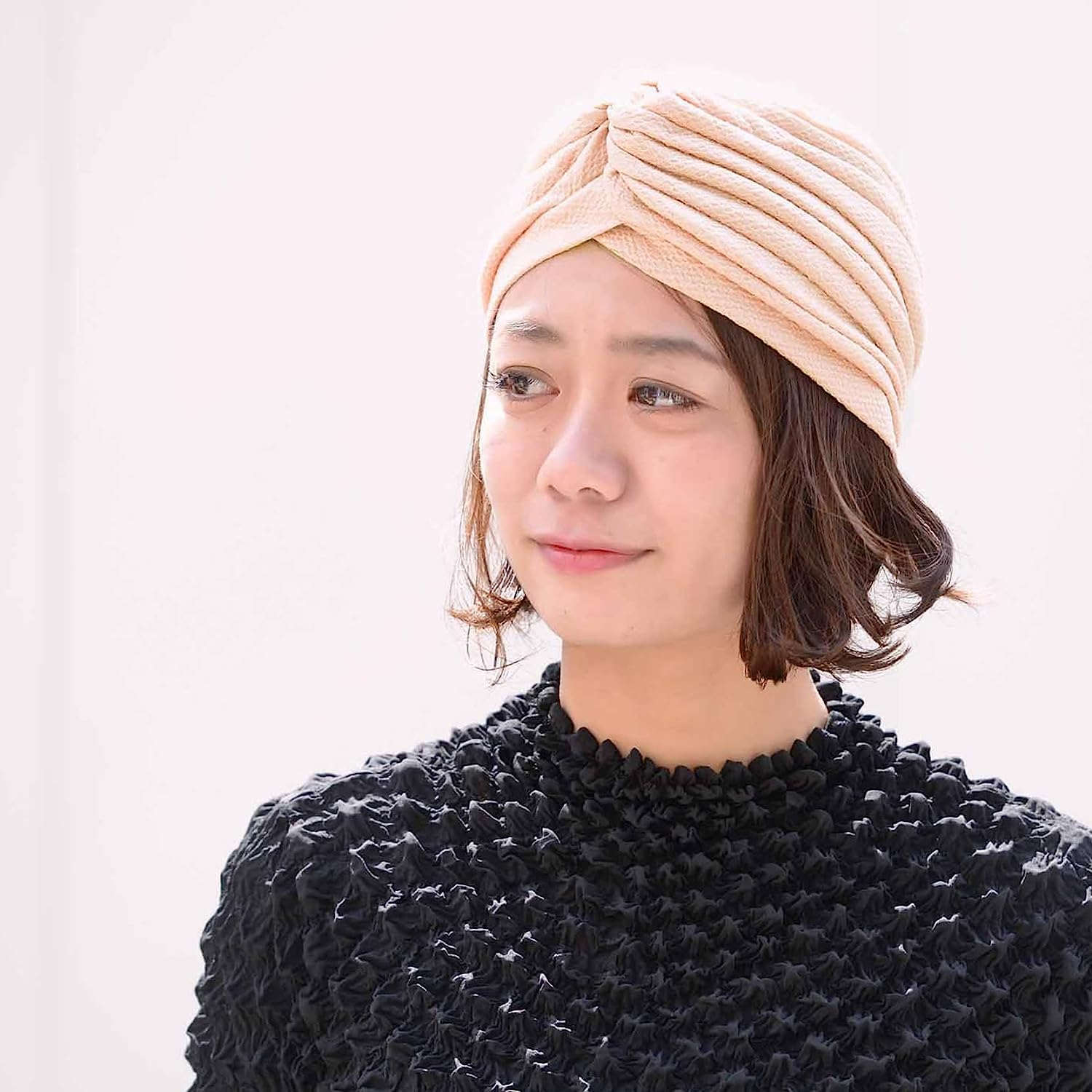 Womens Fortune Teller Fashion Turban - Boho Headwrap Festival Indian Costume - Black image number 3