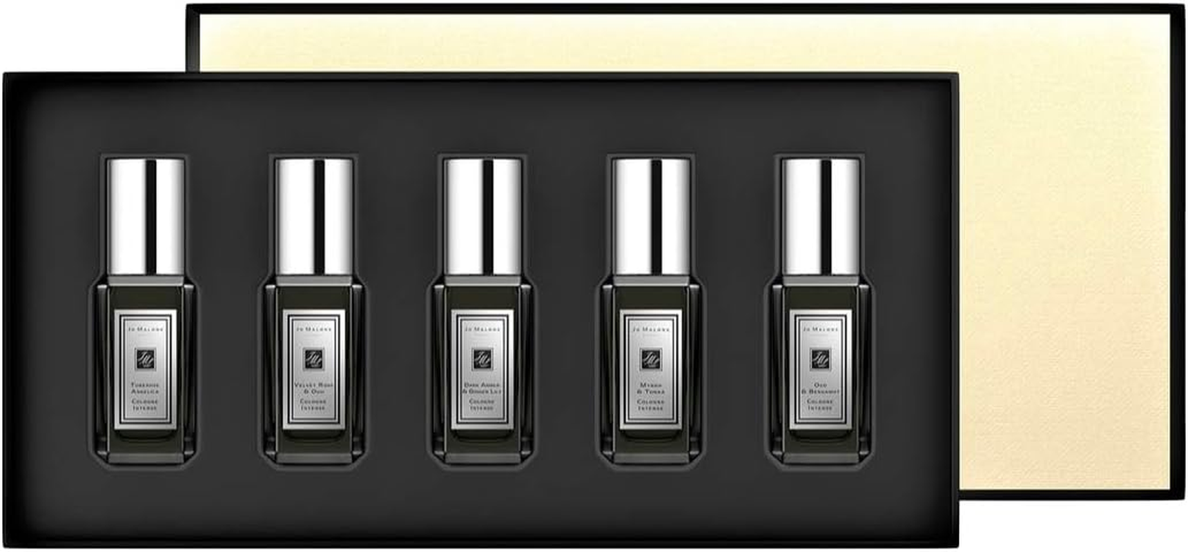 Jo Malone Cologne Intense Collection: Tuberose Angelica, Velvet Rose & Oud, Dark Amber & Ginger Lily, Myrrh & Tonka, Oud & Bergamot 5X9Ml/0.3Oz