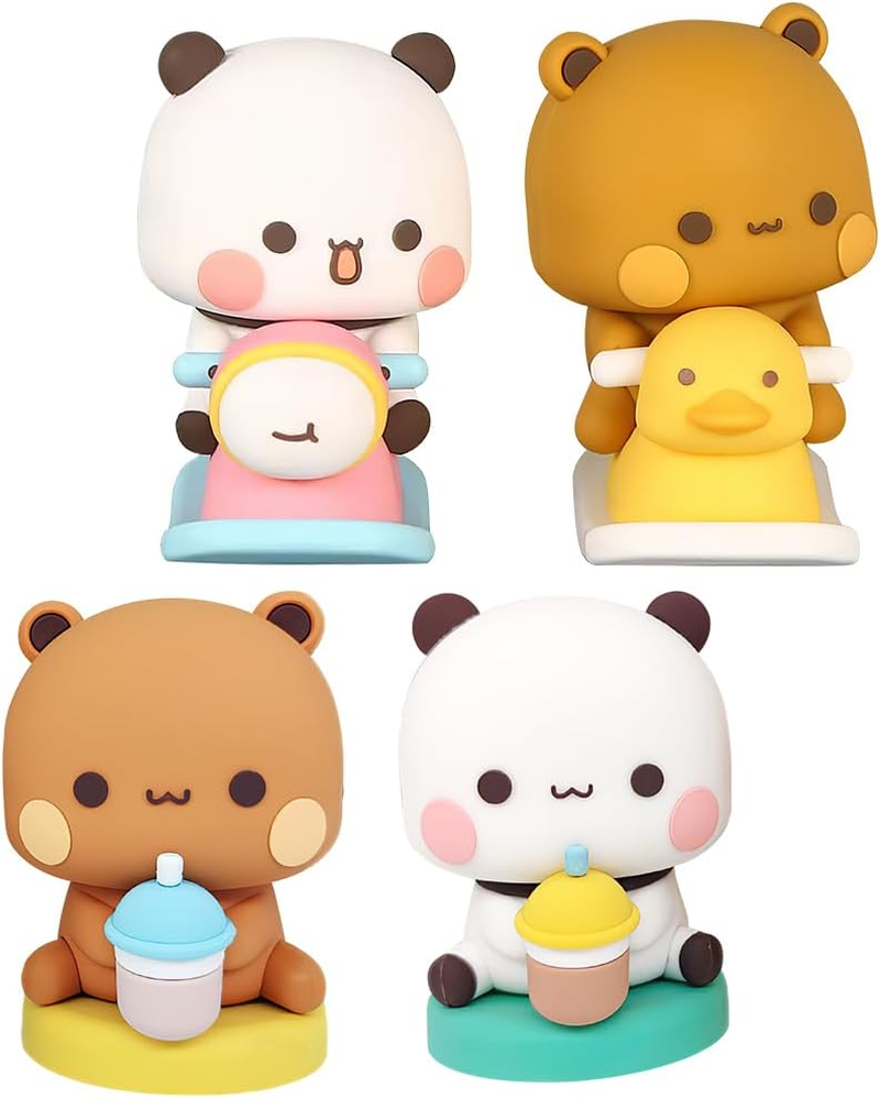 LUFEIS Bubu Dudu Bobble Figures, Pack of 4 Bubu and Dudu Figures image number 6