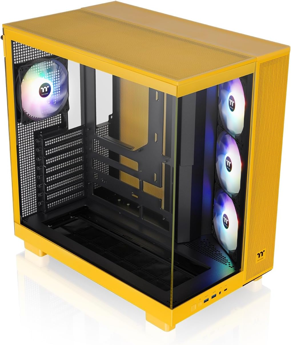Thermaltake View 380 XL Tempered Glass ARGB Mid Tower Case Gravel Sand Edition, CA-11E-00MGWN-00