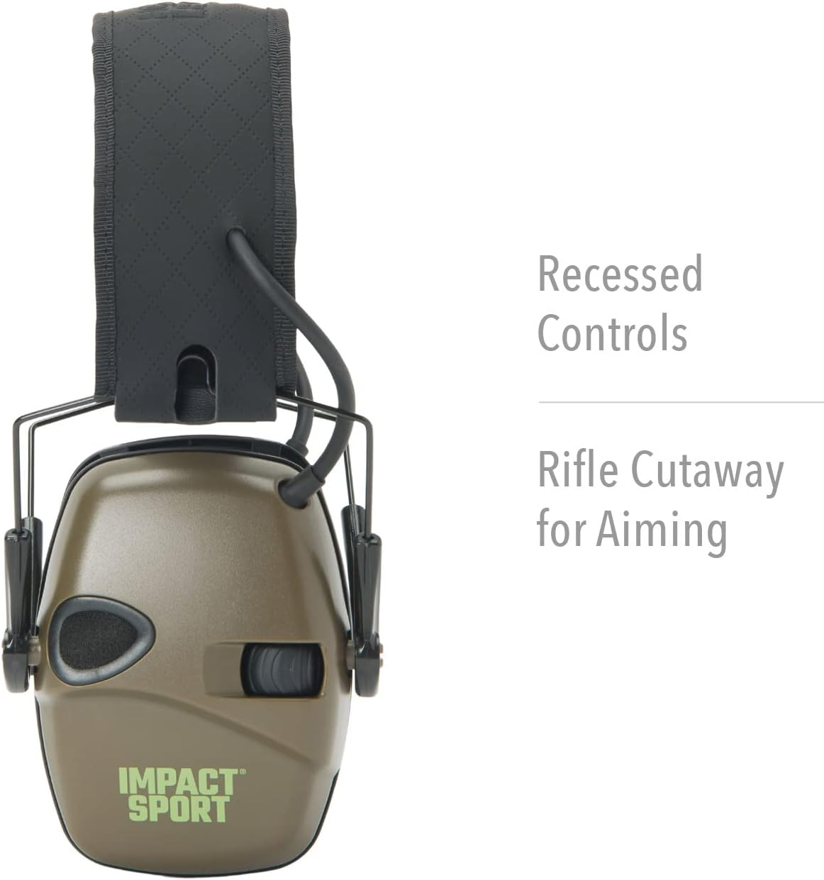 Howard Leight Honeywell Ademco Impact Sport Bluetooth 5.0 Electronic Shooting Earmuff (R-02548) Od Green image number 1