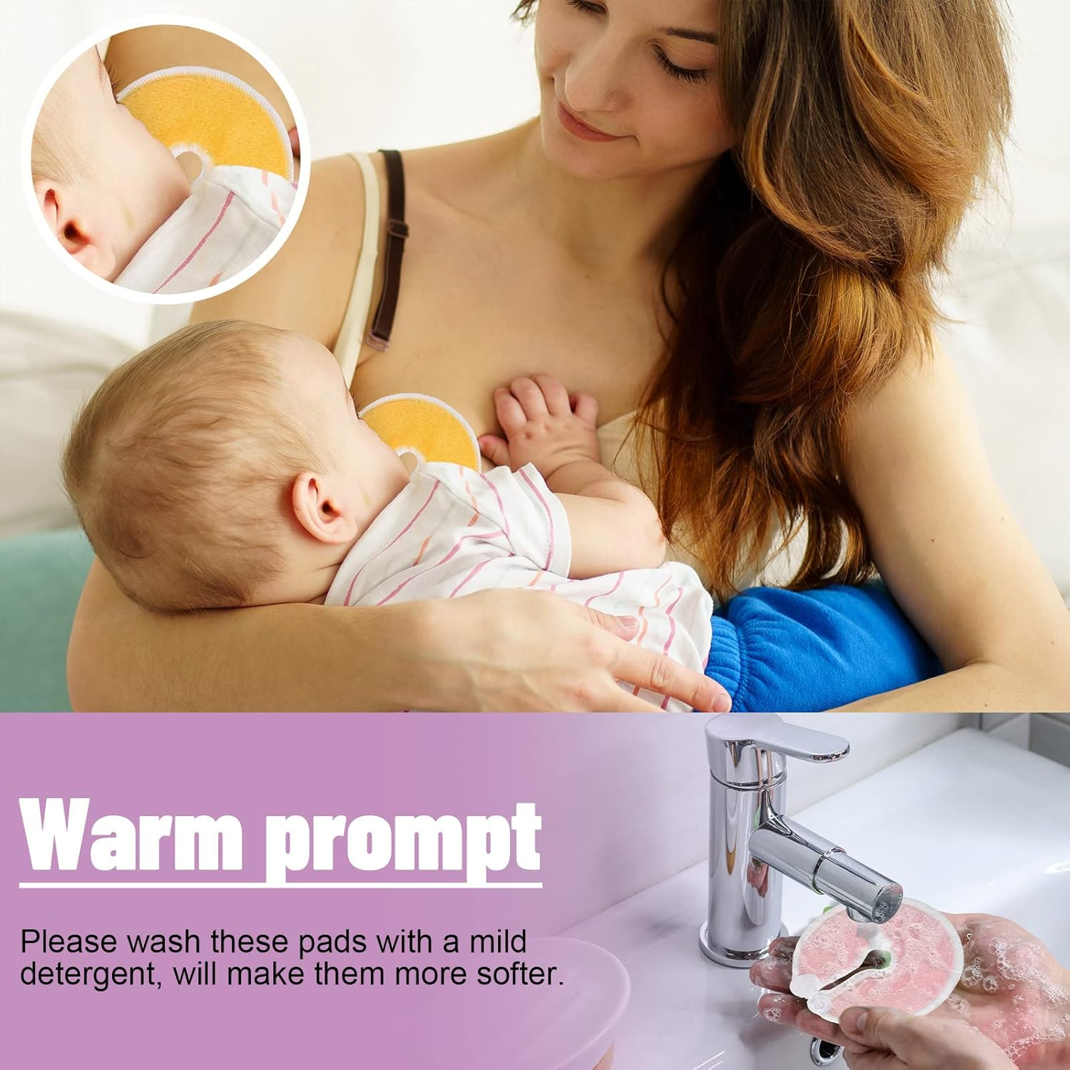 Estune 56 Packs Gtube Button Covers Feeding Tube Supplies Soft Feeding Tube Holder Peg Tube Supplies Absorbent Gtube Pads Holder G Tube Button Pads Cotton Pads for Nursing Care image number 6