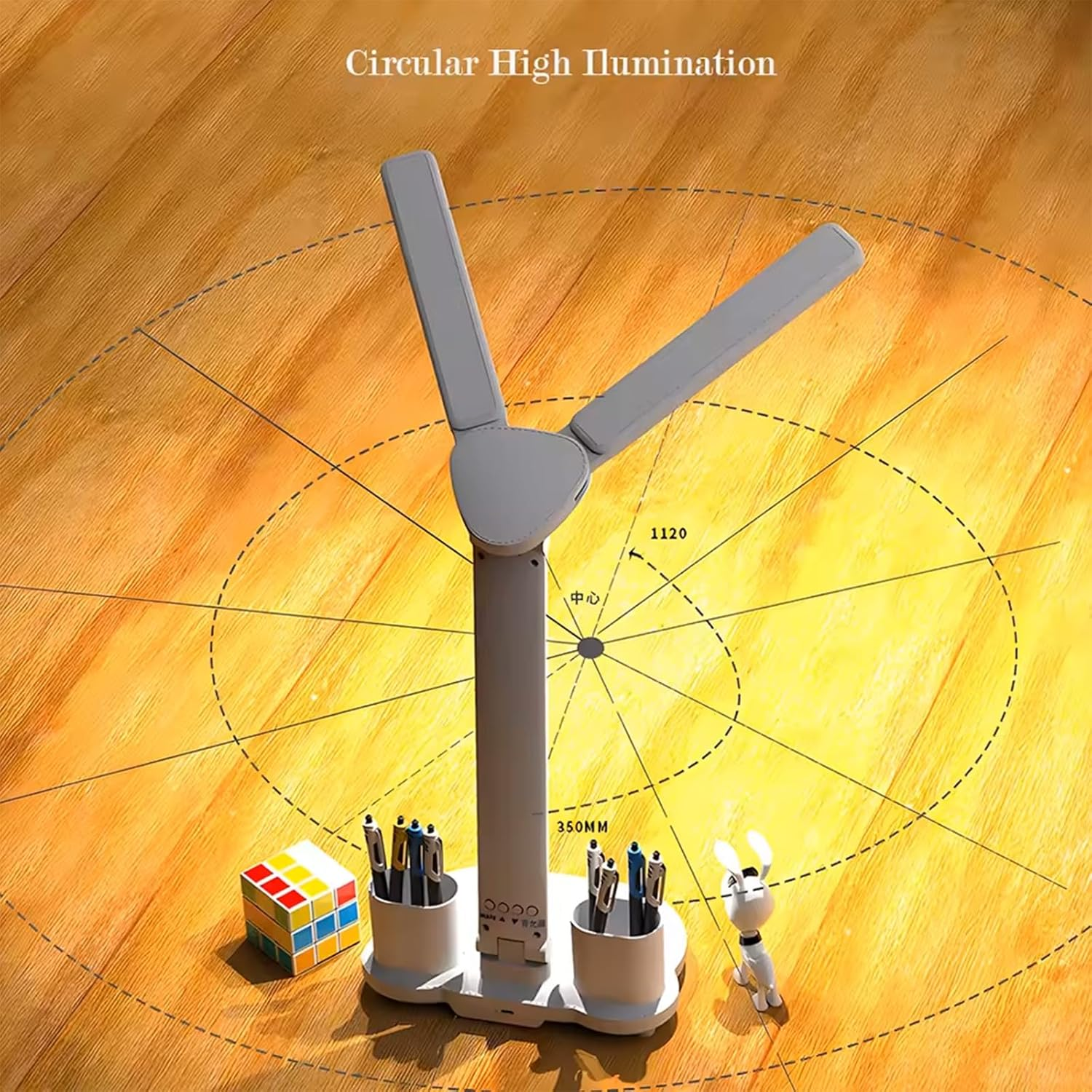 Dimmable LED Desk Lamp with 3 Color Temperatures Multifunctional LCD Display Bedside Lamp Flicker Free Eye Protection Ideal for Office Bedroom image number 5