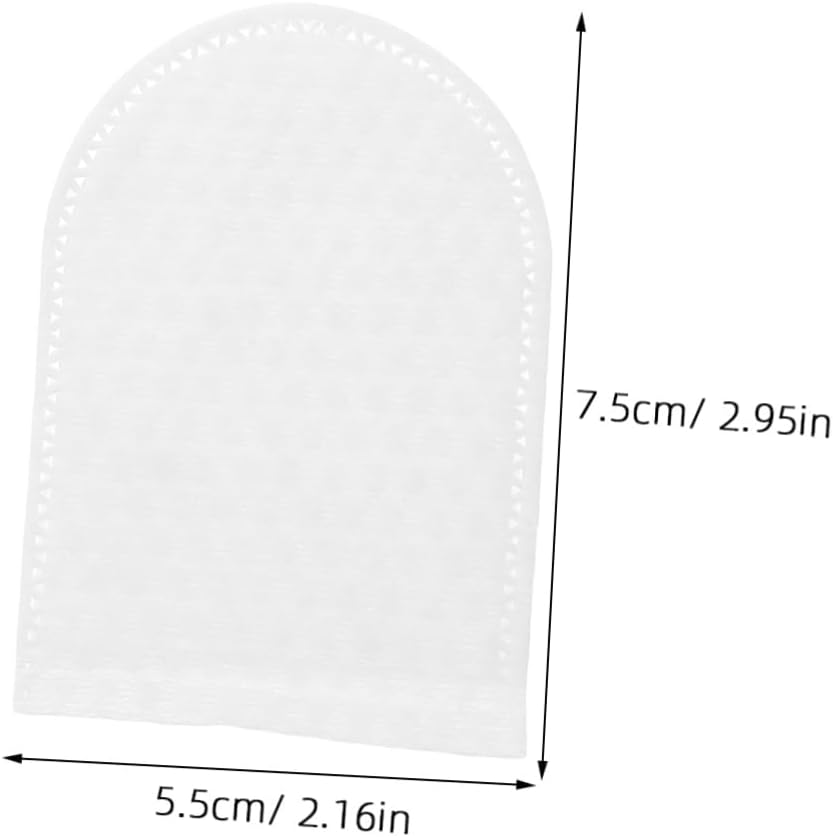 Mikinona Reusable Makeup Remover Cotton Rounds 120Pcs U-Shaped Finger Pocket Exfoliating Pads Soft Cotton for Face and Oral Cleaning Travel Size for Women image number 3