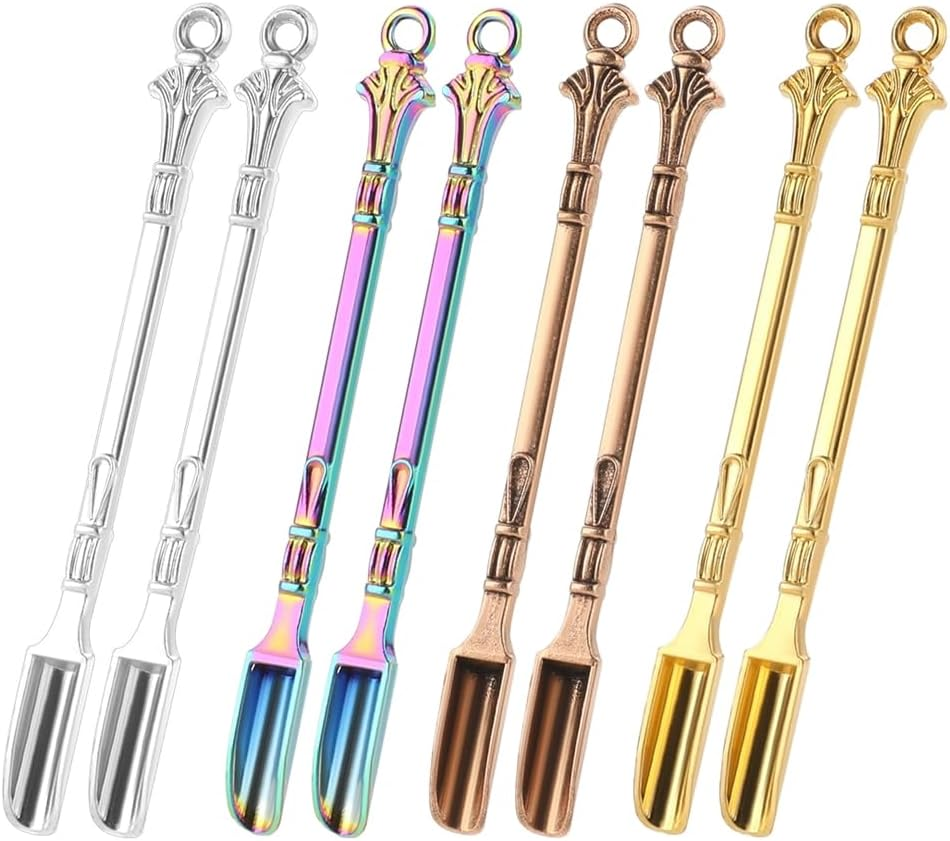 Mini Spoons, Set of 8, for Measuring Spices, Glitter Powder, Coffee, Filling Bottles