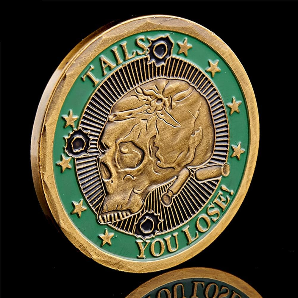 Good Luck Heads Tails Challenge Coin，Heads We Win Tails You Lose image number 5