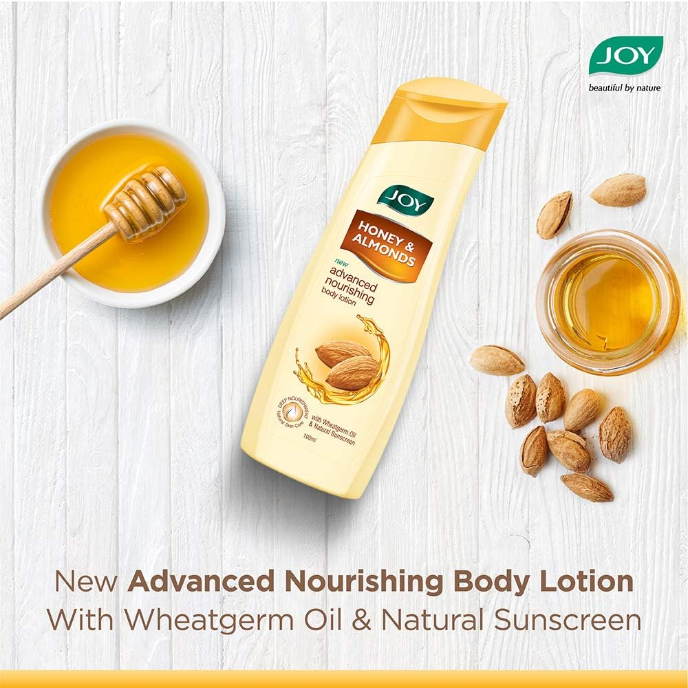 JOY Honey and Almonds Advanced Nourishing Body Lotion for Normal to Dry Skin - 100Ml image number 4