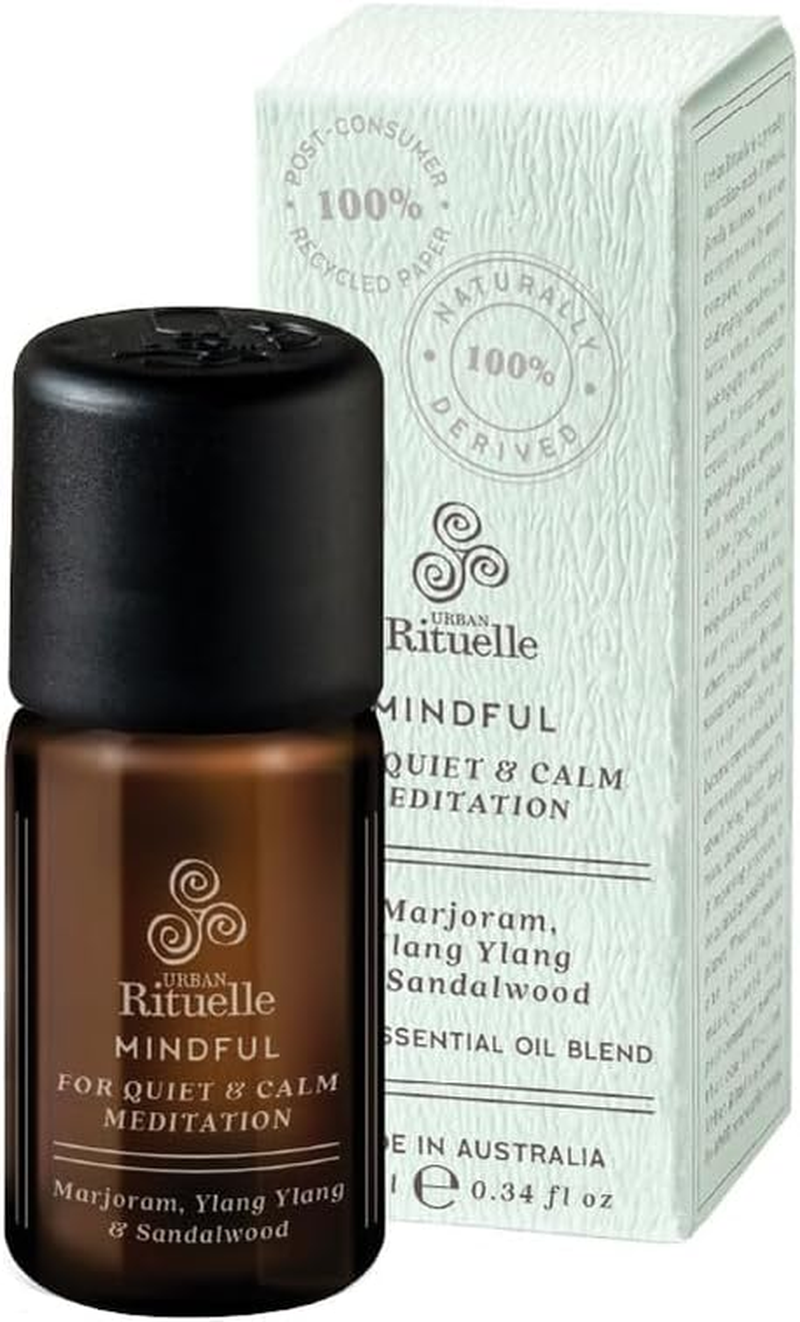 Urban Rituelle Natural Remedy Wellness Rituelles, 10Ml - Mindful: Essential Oil Blend with Marjoram, Ylang Ylang & Sandalwood, Aromatherapy for Calm, Balance & Relaxation - Diffuser, Massage, or Bath image number 3