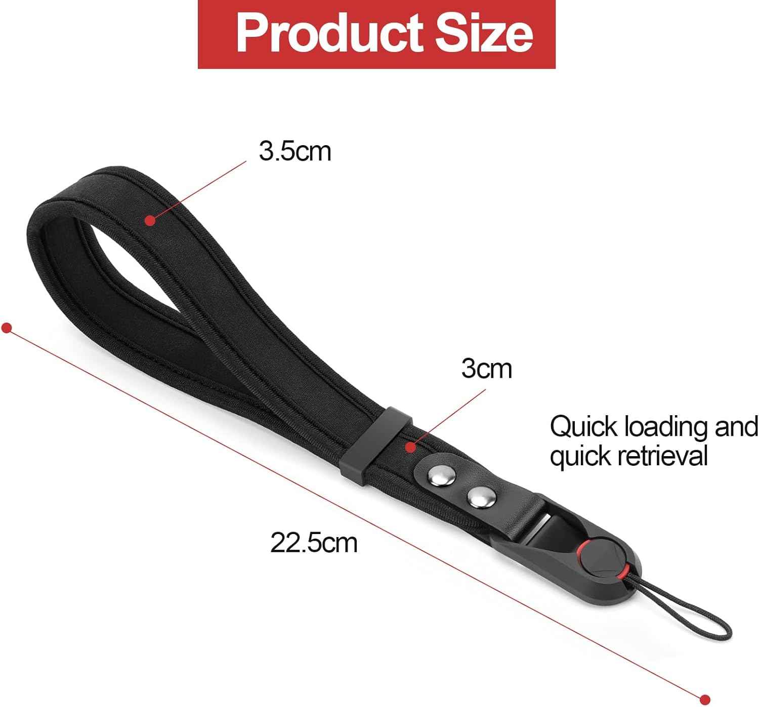 Quick Camera Wrist Strap, Adjustable Camera Quick Release Strap, Multifunctional Bulletproof Wrist Strap, Soft Camera Strap for DSLR Action, Compatible with Many Camera Models image number 5