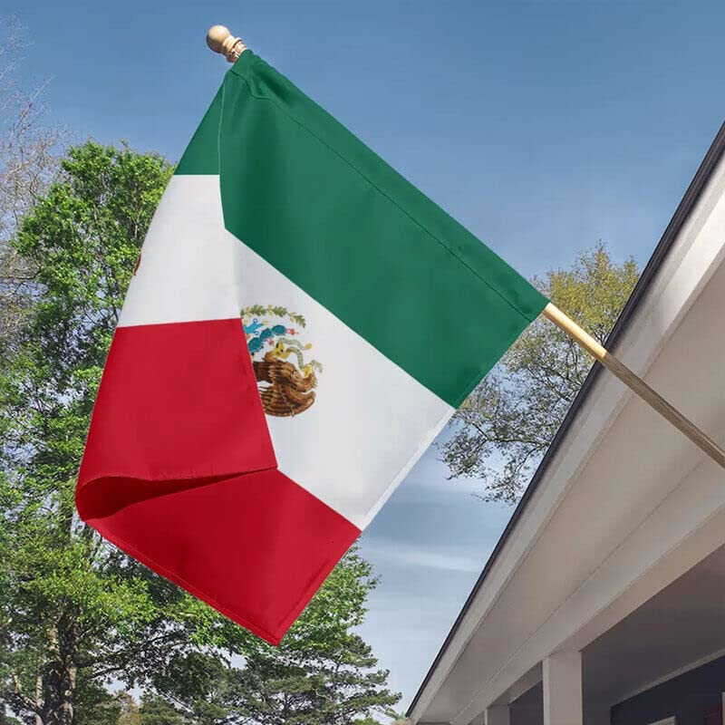 Large Mexico Mexican Flag Heavy Duty Outdoor MX 90X150Cm - 3X5Ft Mexic National Flag for Indoor and Outdoor Display image number 5
