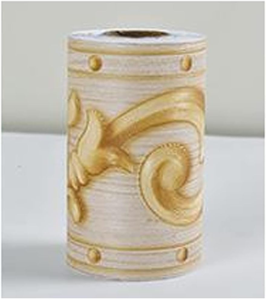 Self-Adhesive Wallpaper Border Decal, Silver/Yellow Bathroom Tile Stickers, Waterproof Kitchen Wall Borders, Embossed Waistline Backsplash